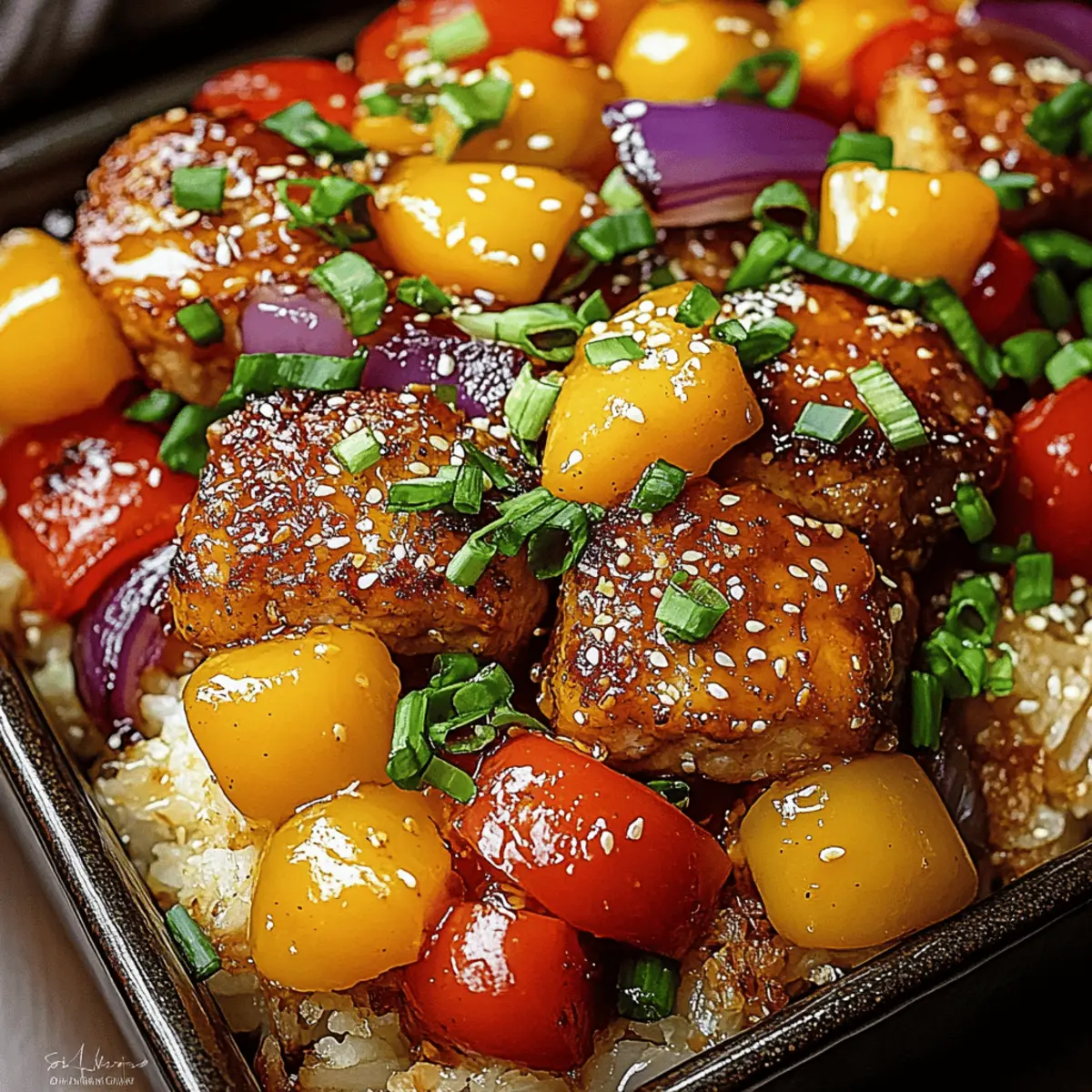 Sheet Pan Teriyaki Chicken and Pineapple