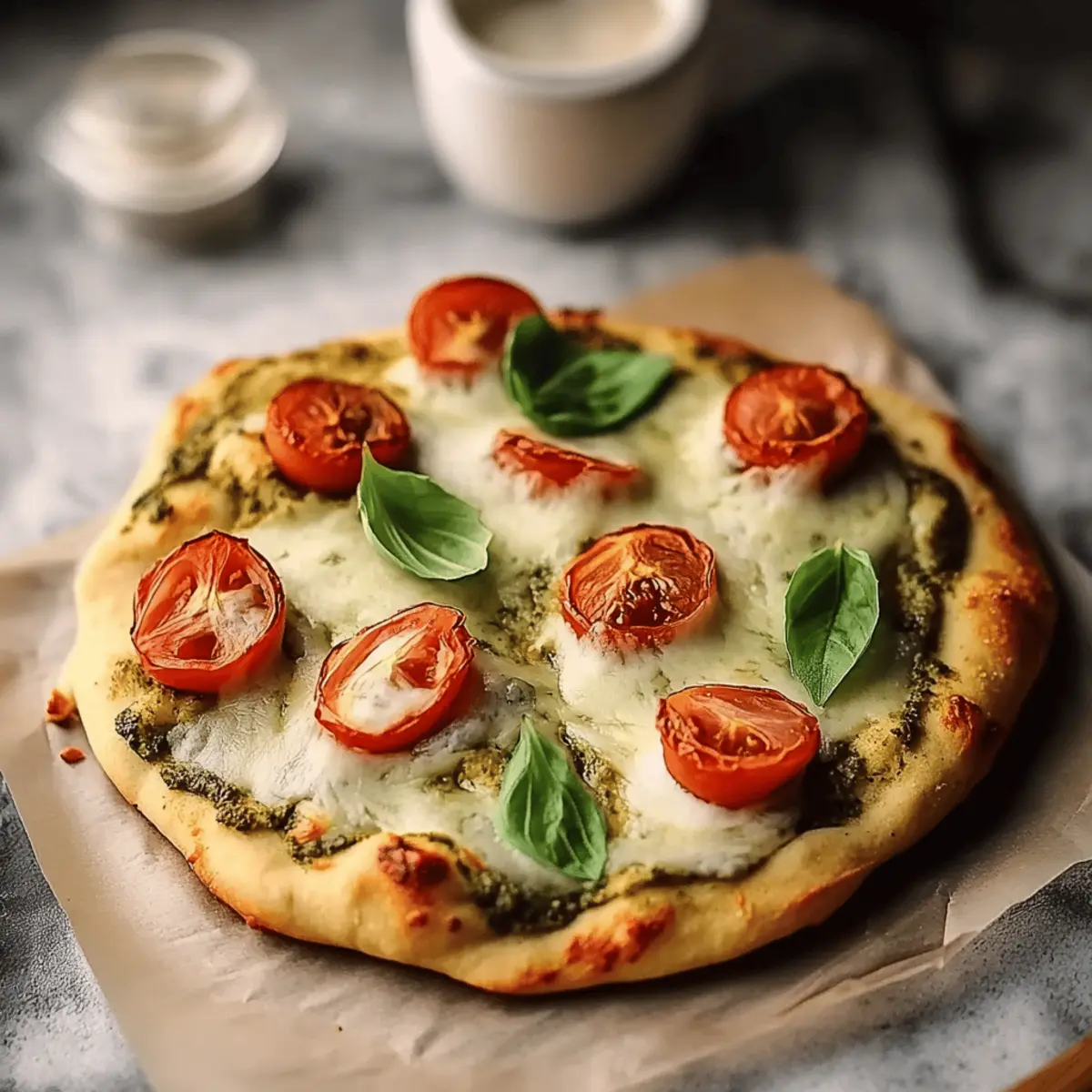 Pesto Chicken Flatbread