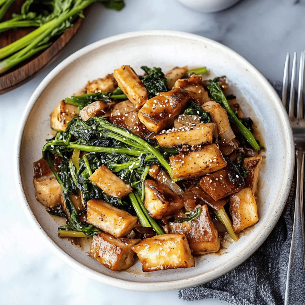 Tofu and Mushroom Stir Fry