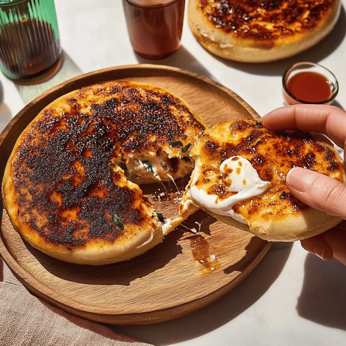 Chili Crisp Cottage Cheese Flatbreads