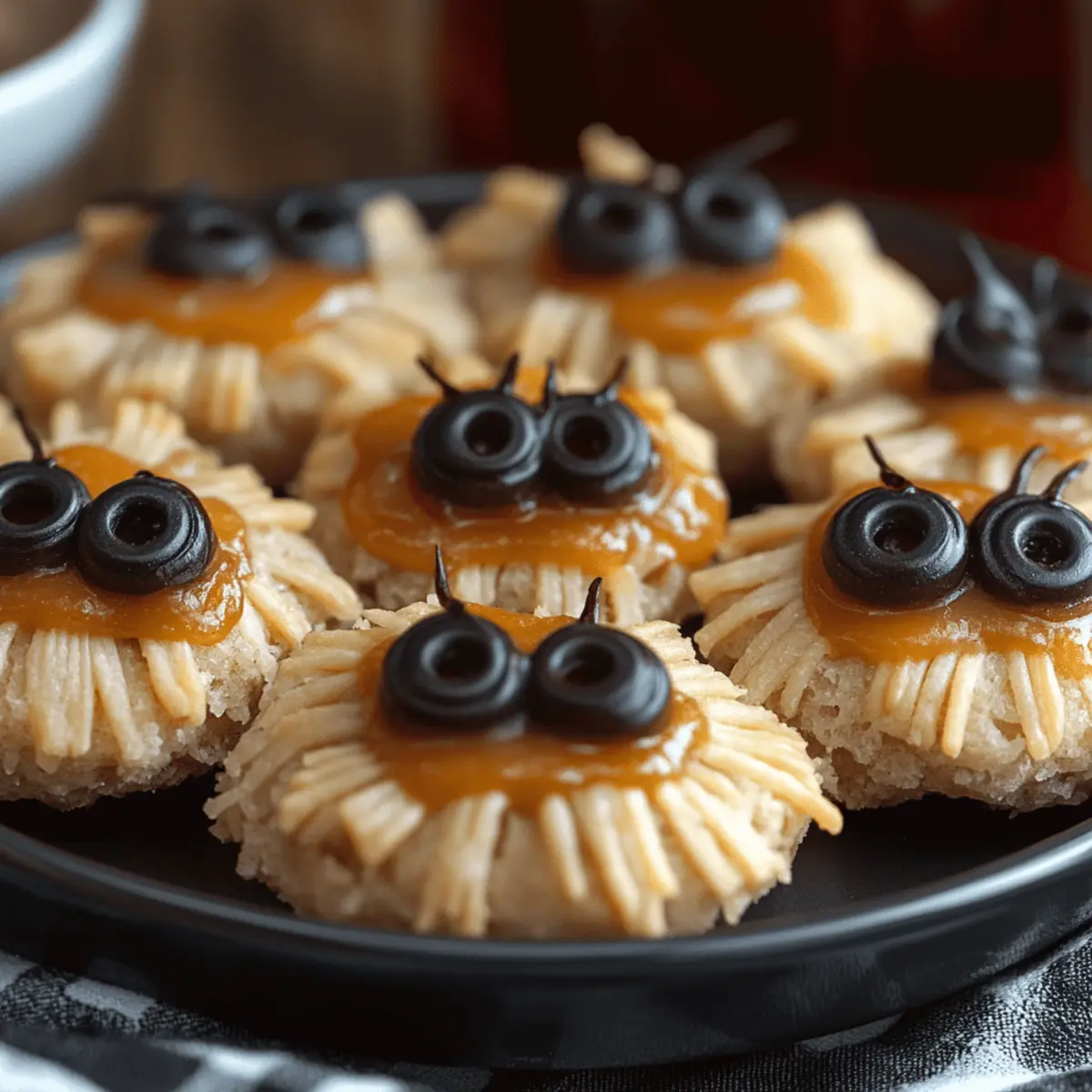 Peanut Butter Spider Cookies
