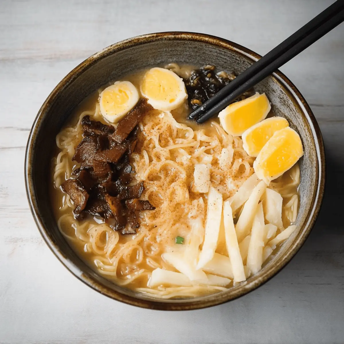 Creamy Vegetarian Peanut Miso Ramen