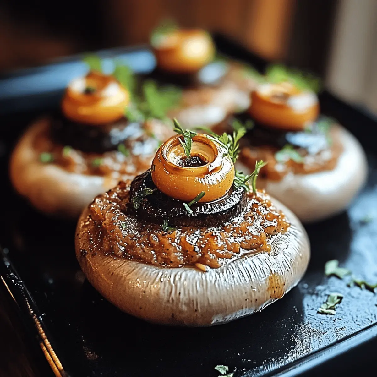 Stuffed Mushroom Eyeballs
