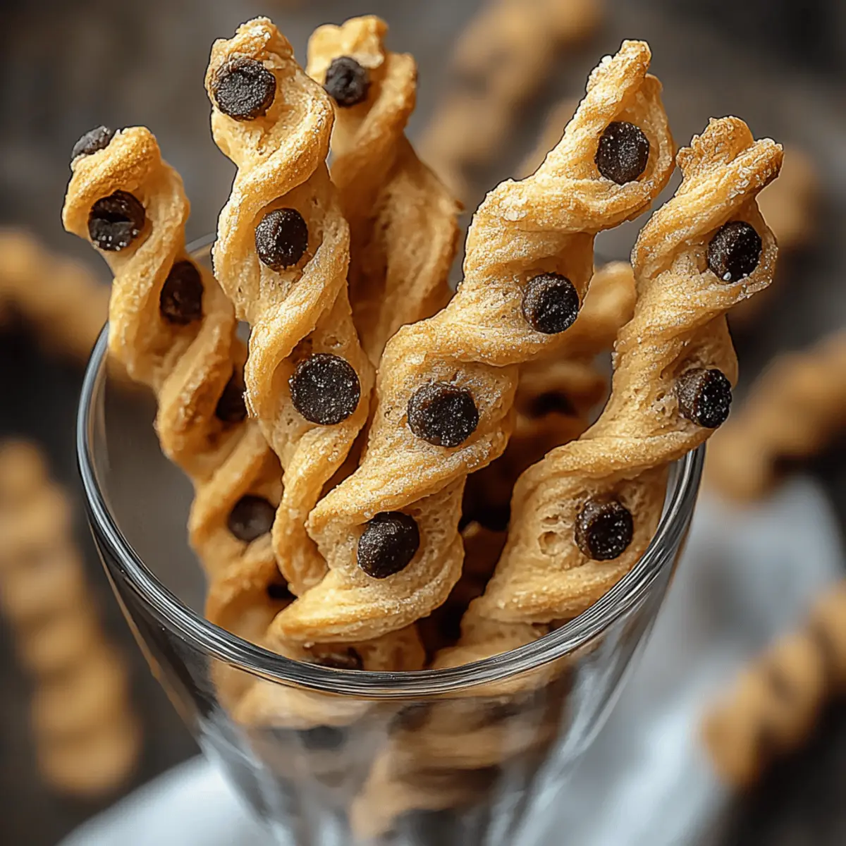 Chocolate Chip Cookie Dough Twists