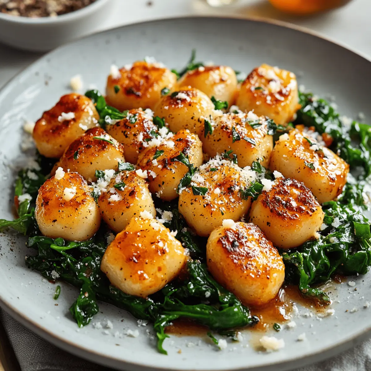 Crispy Gnocchi With Spinach And Feta