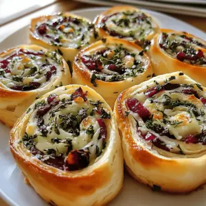Cranberry Feta Pinwheels with Cream Cheese