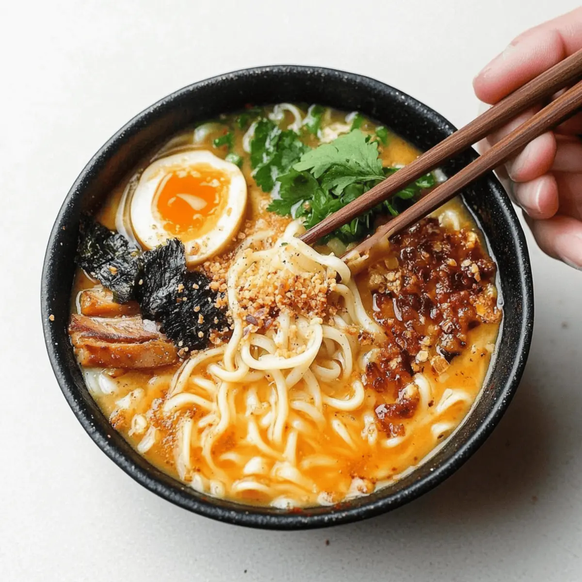Healthy Miso Ramen with Chicken