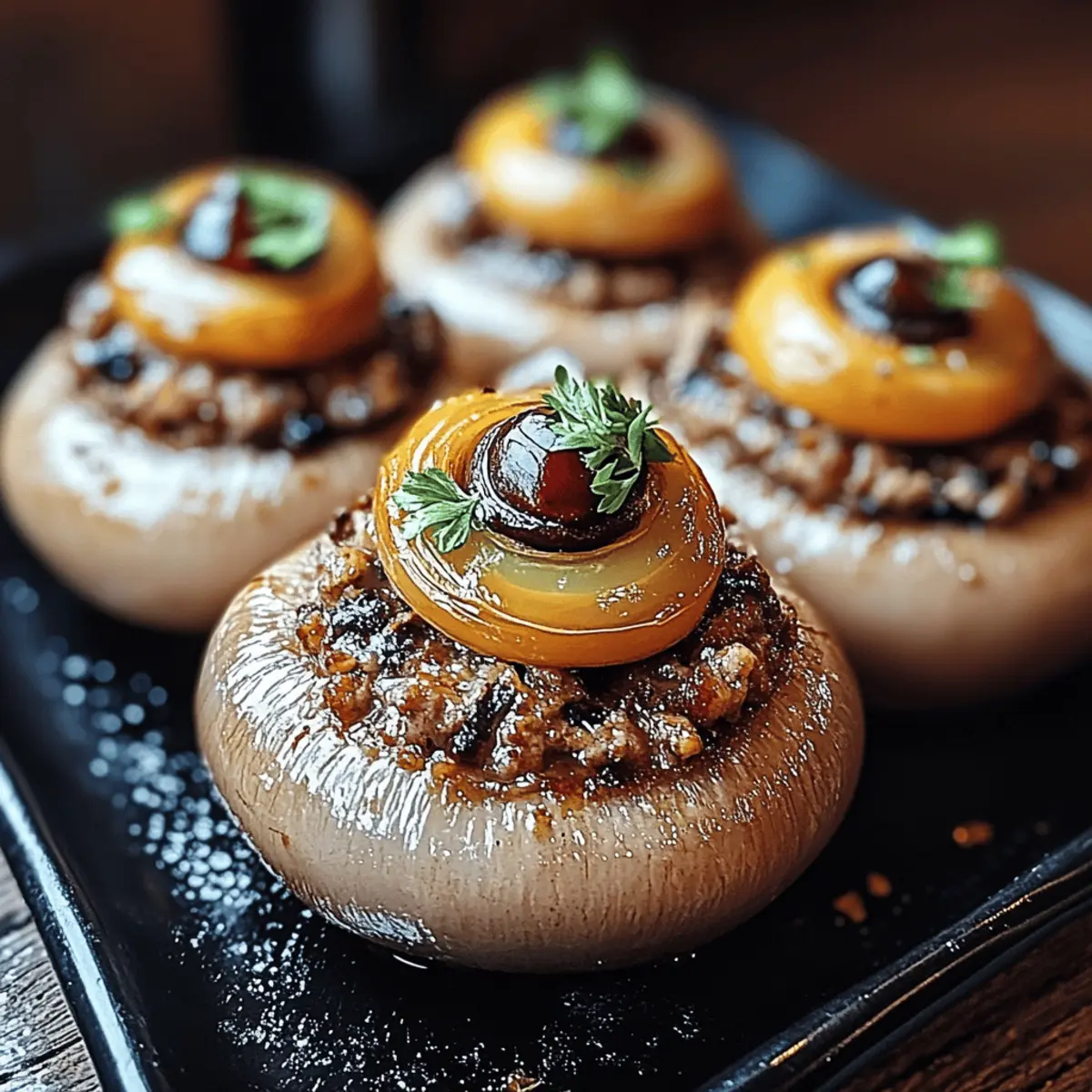 Stuffed Mushroom Eyeballs