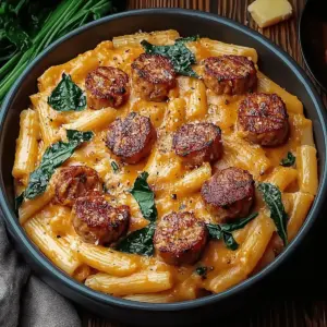 One Pot Creamy Cajun Sausage Pasta
