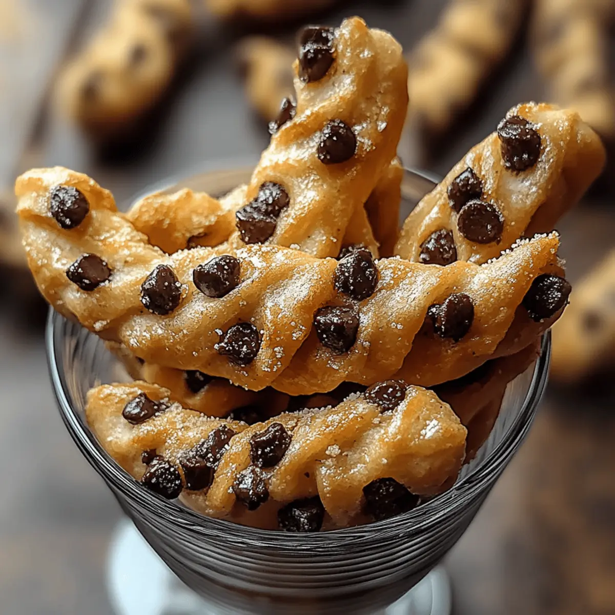 Chocolate Chip Cookie Dough Twists