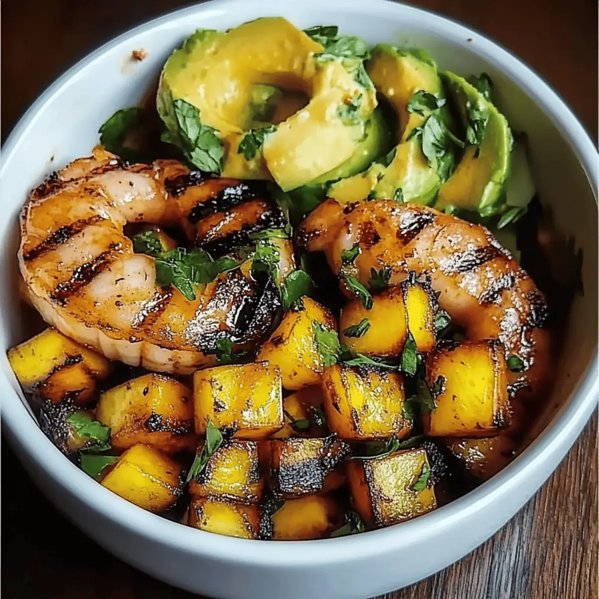 Shrimp Avocado Mango Bowls