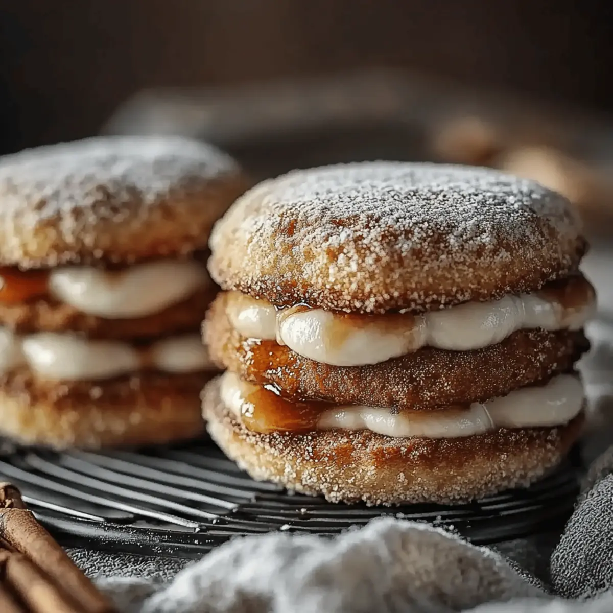 Apple Cider Whoopie Pie Cookies with Caramel