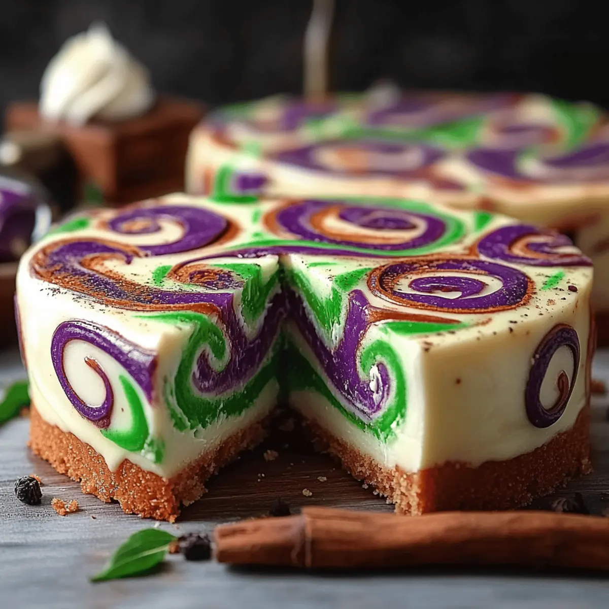 Polyjuice Potion Swirl Cheesecake