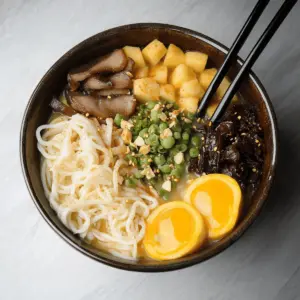 Creamy Vegetarian Peanut Miso Ramen