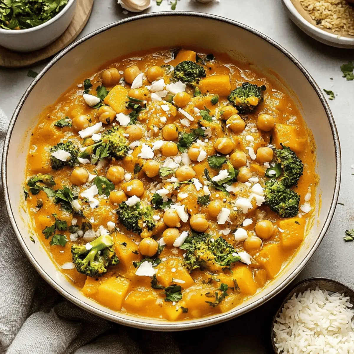 Pumpkin Curry with Chickpea