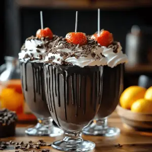 Black Halloween Milkshake