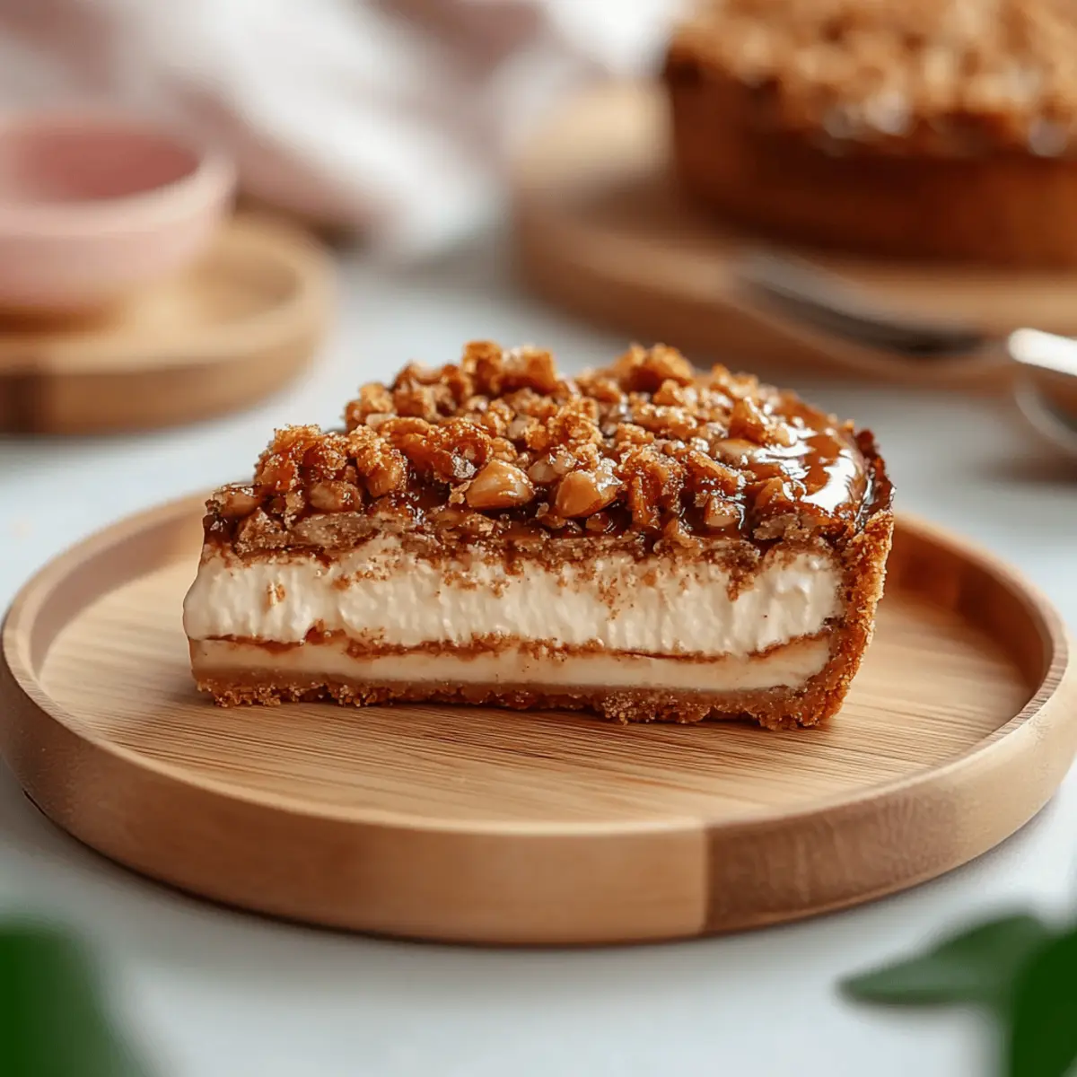 Vegan Apple Crumble Cheesecake