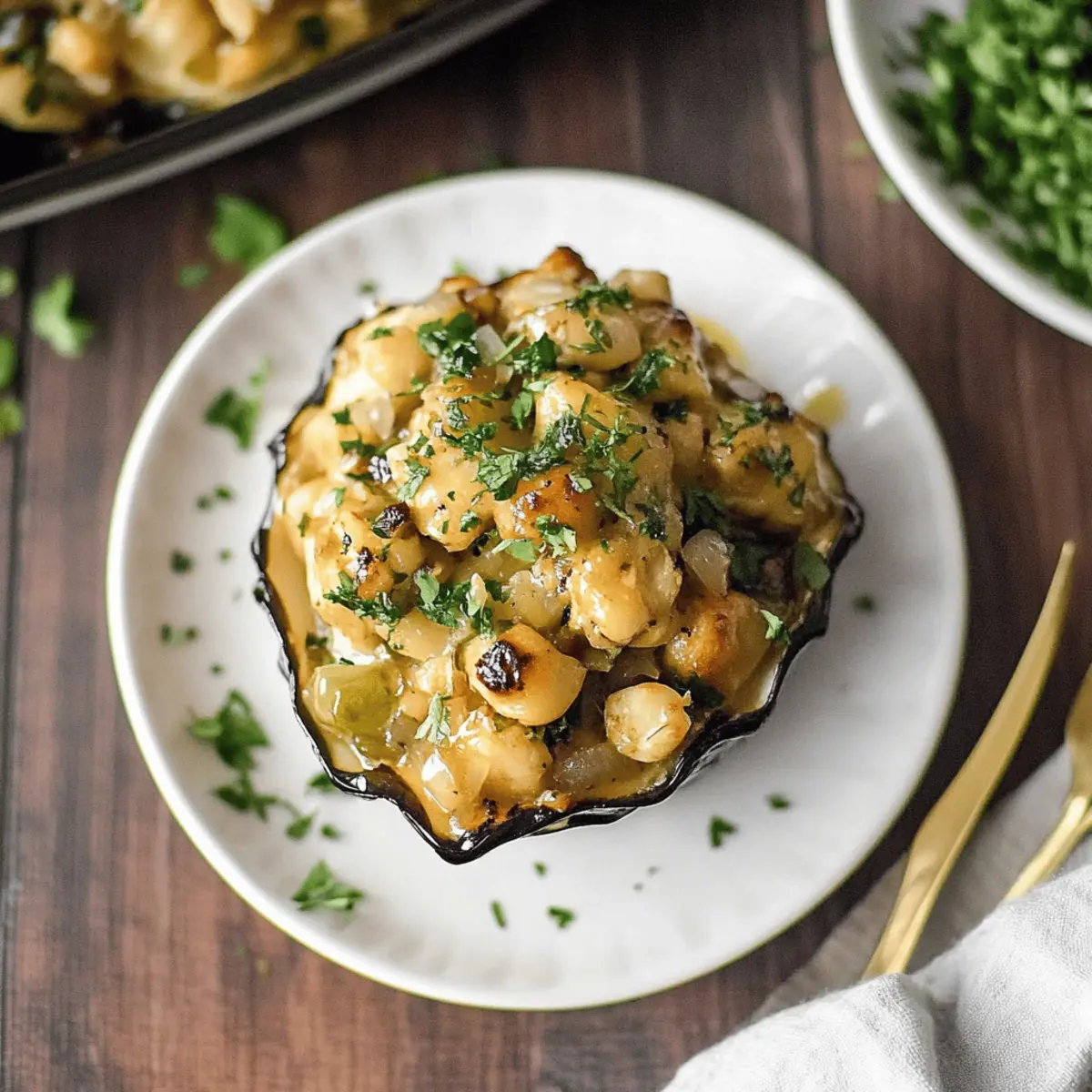 Curried Chickpea Stuffed Acorn Squash