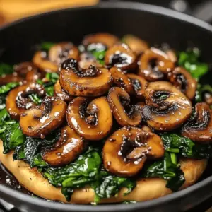 Sautéed Mushrooms with Spinach