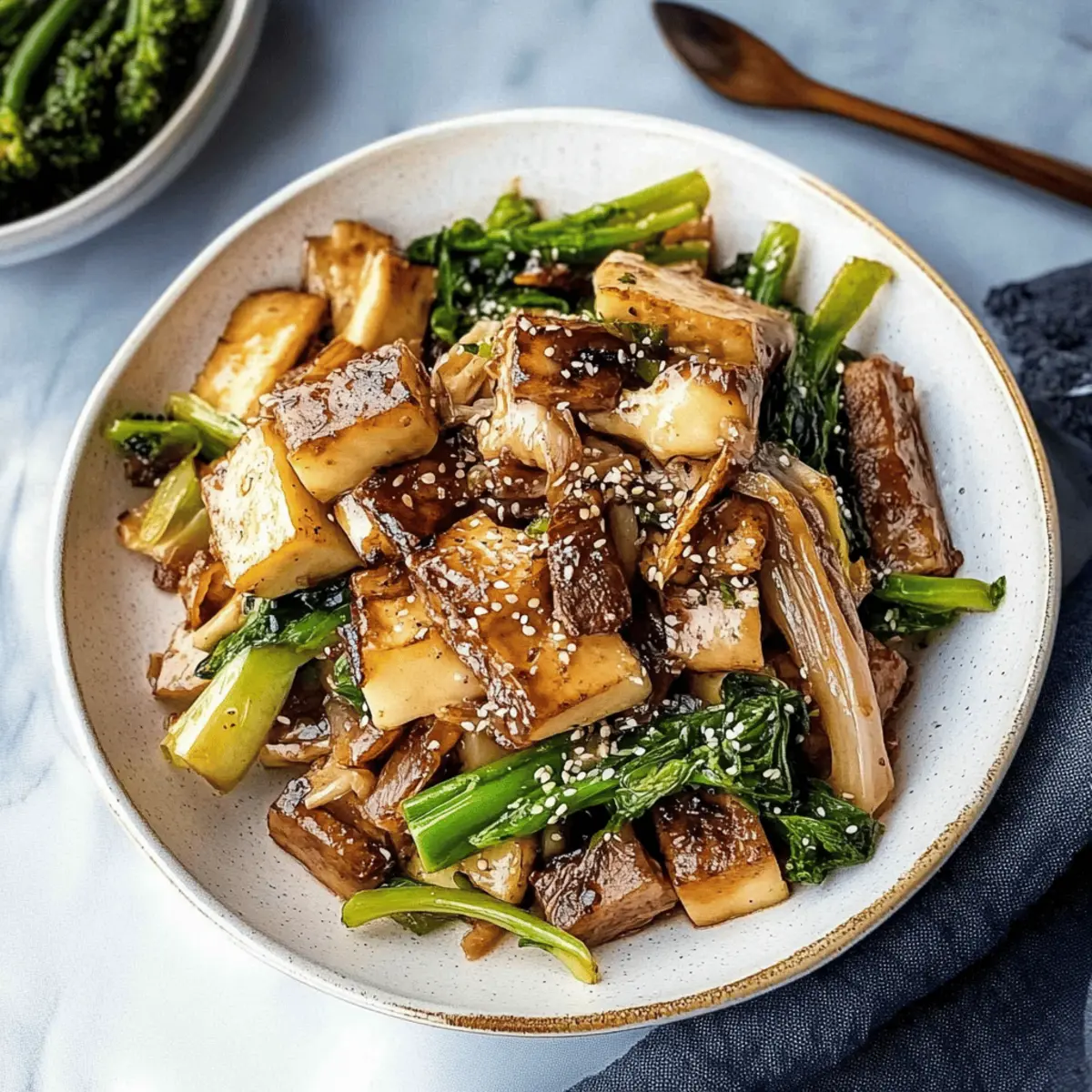 Tofu and Mushroom Stir Fry