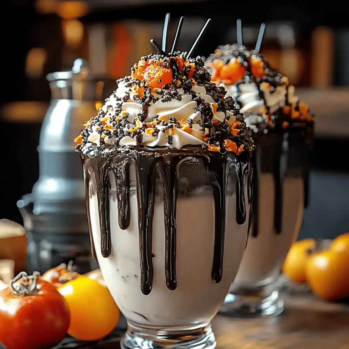 Black Halloween Milkshake