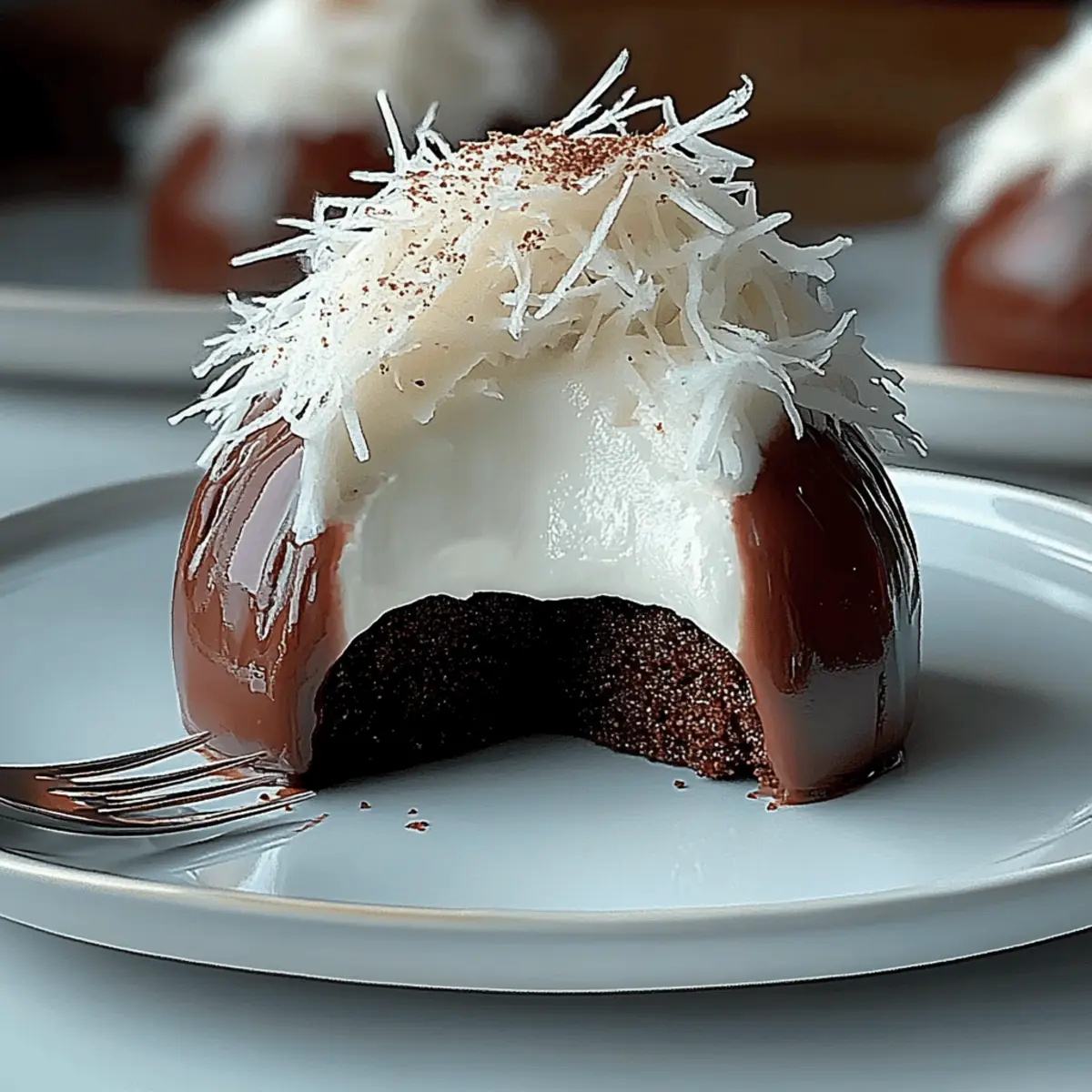 Coconut Chocolate Dome