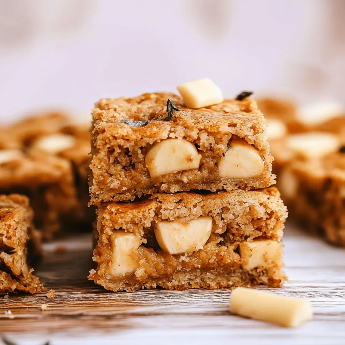Apple Cinnamon Blondies