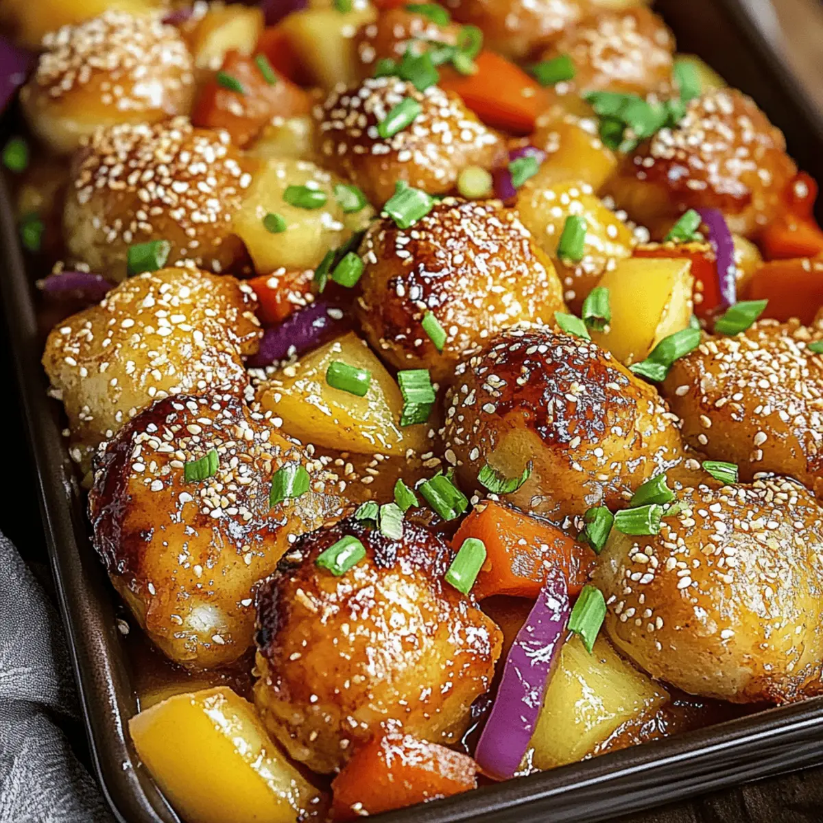Sheet Pan Teriyaki Chicken and Pineapple