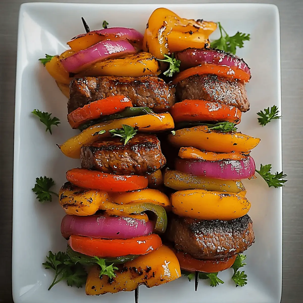 Fajita Steak Kabobs