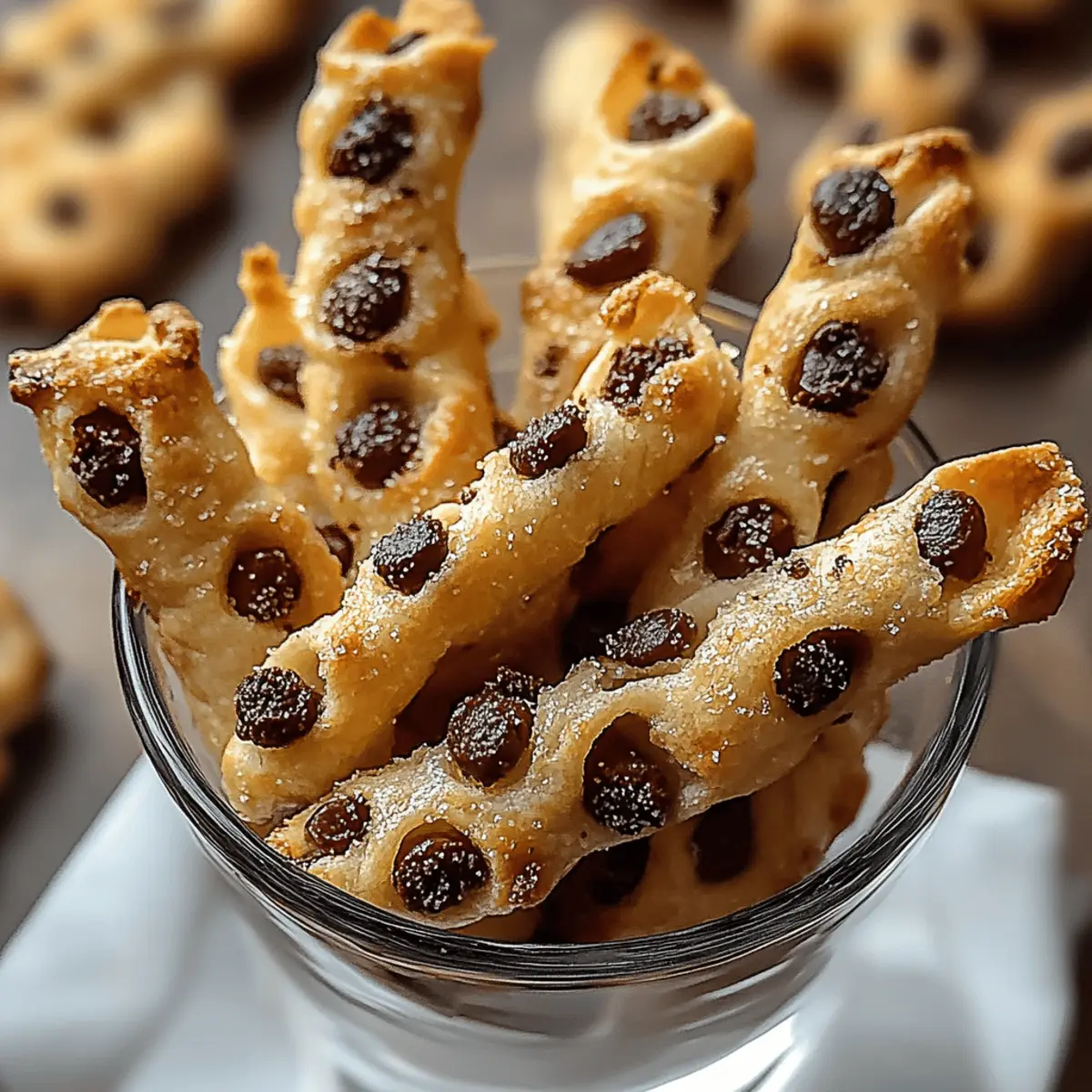 Chocolate Chip Cookie Dough Twists