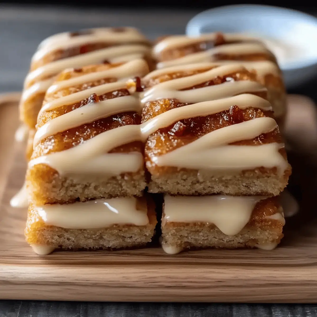 Cinnamon Roll Blondies