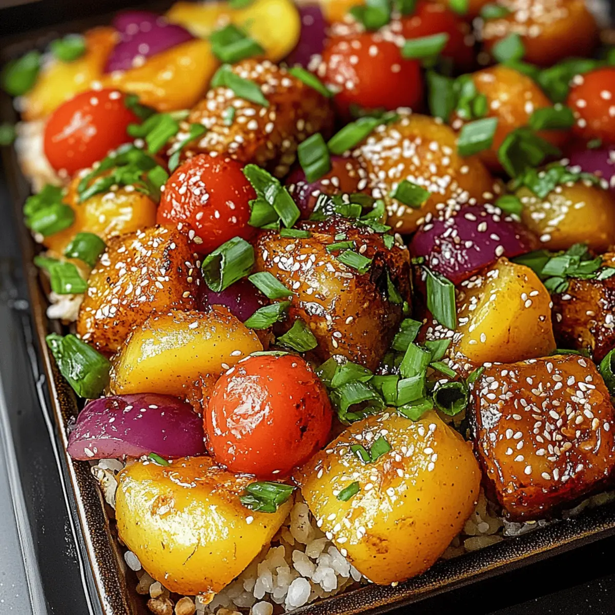 Sheet Pan Teriyaki Chicken and Pineapple