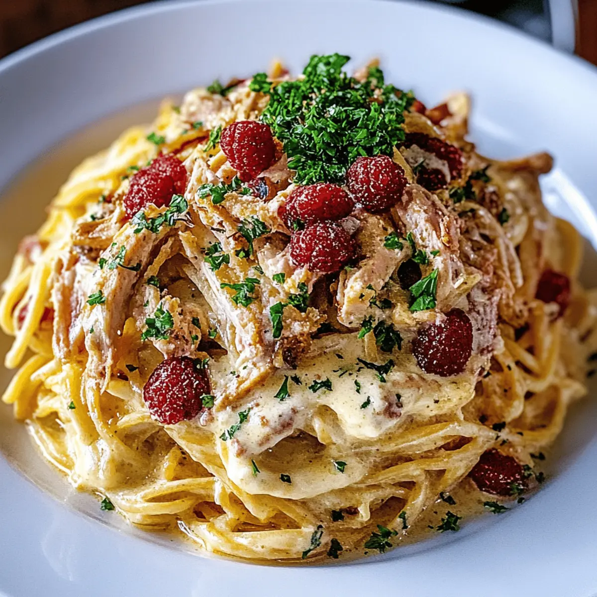 CrockPot Chicken Spaghetti
