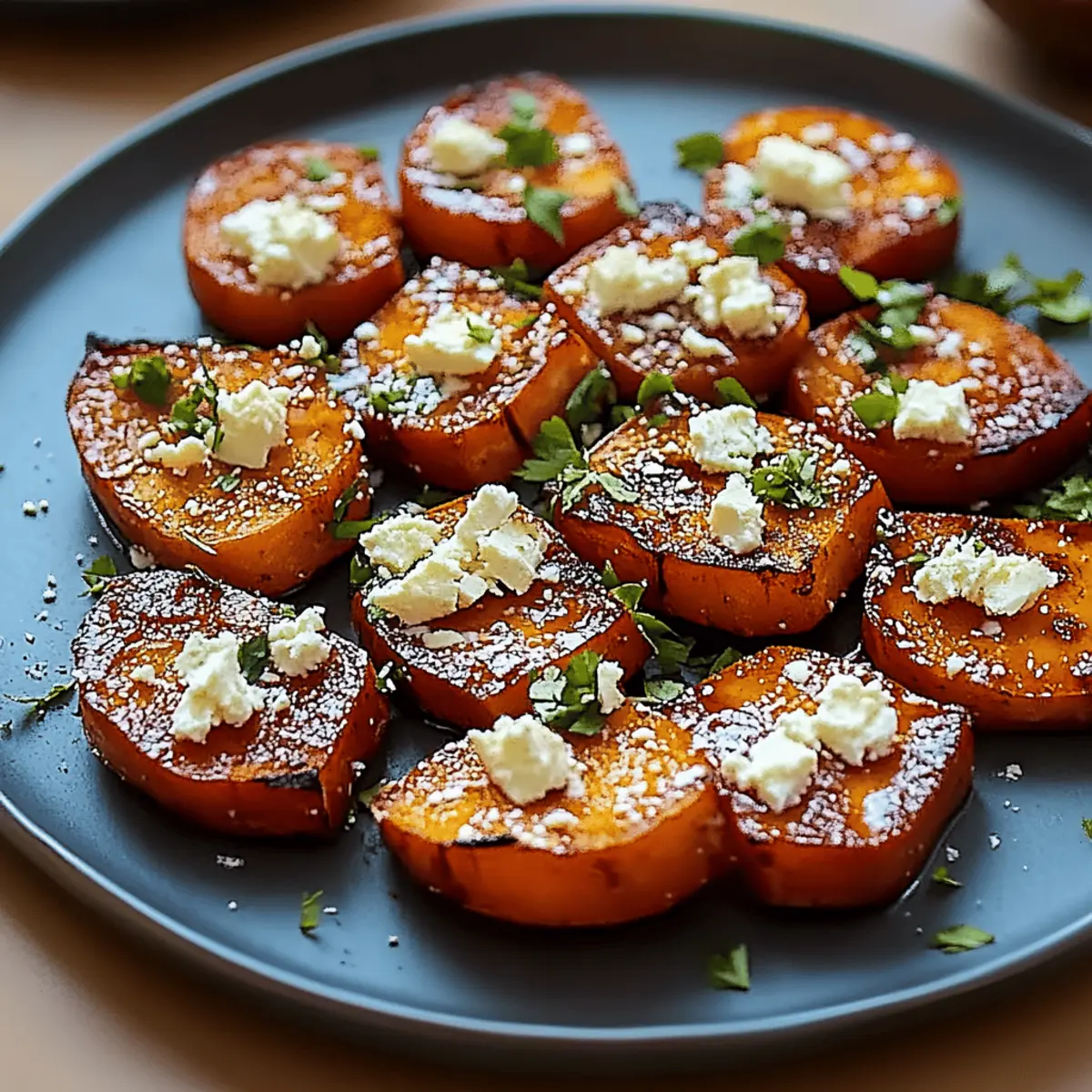 Honey Feta Sweet Potato Rounds