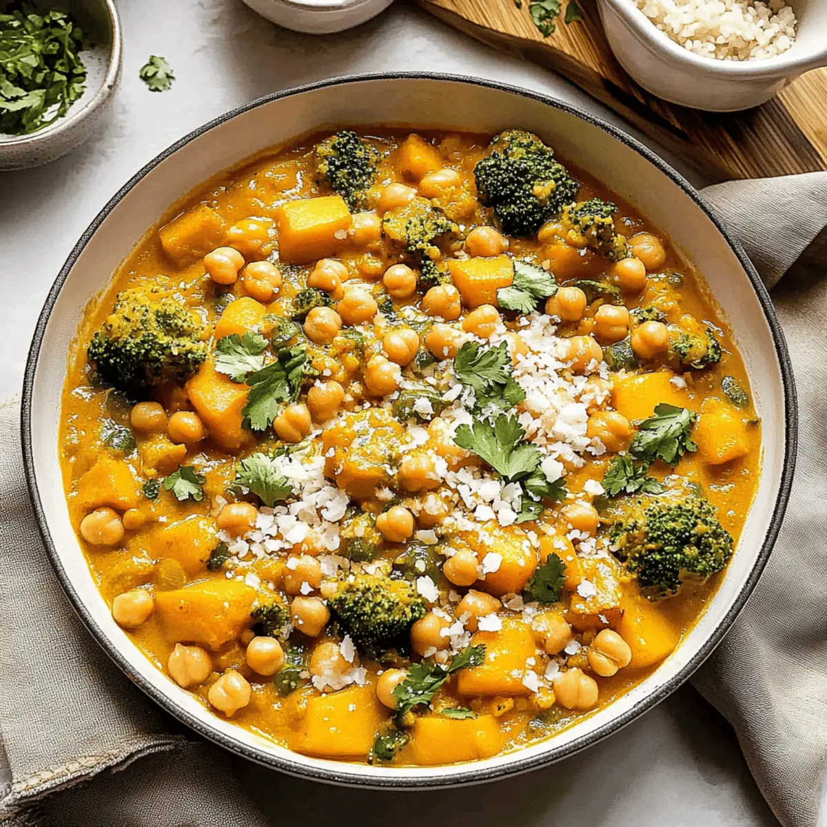Pumpkin Curry with Chickpea