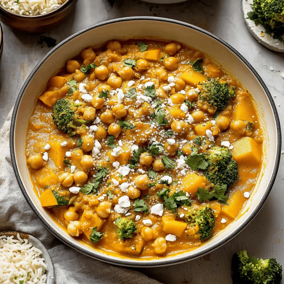 Pumpkin Curry with Chickpea