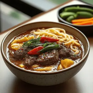 Satay Beef Noodle Soup