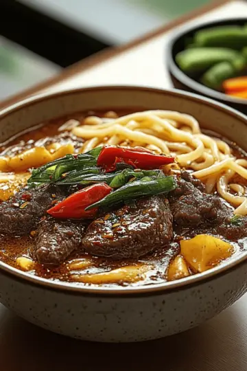 Satay Beef Noodle Soup