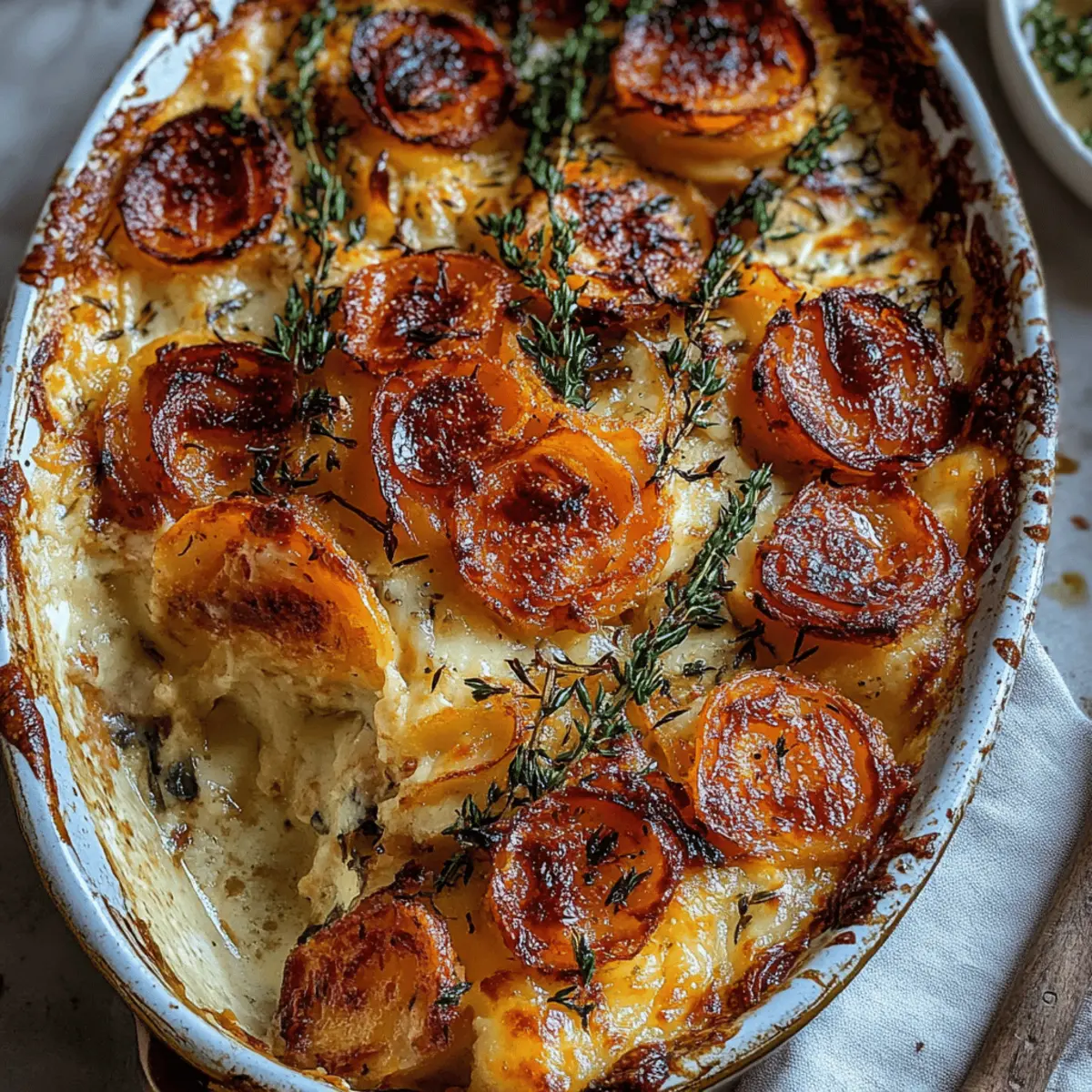 Cheesy Root Vegetable Gratin