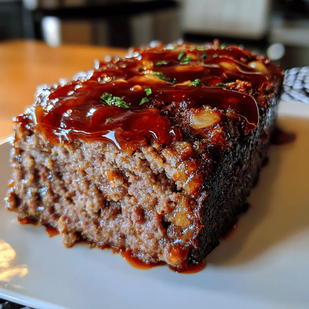 Vintage Meatloaf with Sweet & Spicy Glaze