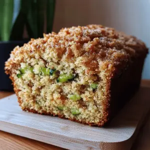 Cinnamon Streusel Topped Zucchini Bread