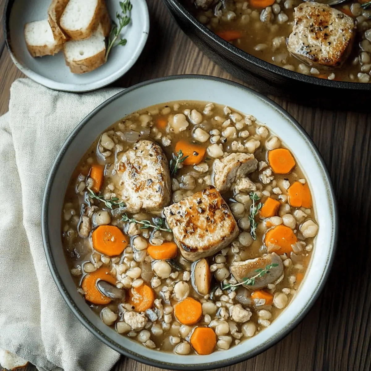 Vegetarian Mushroom Barley Soup