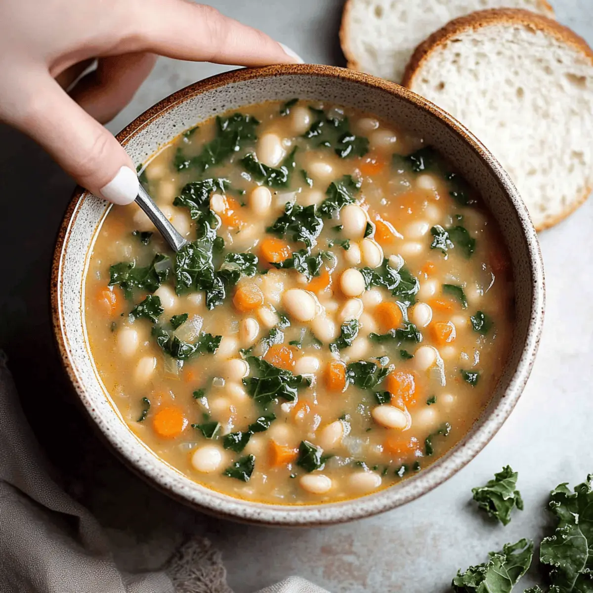 White Bean Soup with Kale