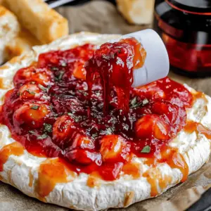 Halloween Bloody Baked Brie