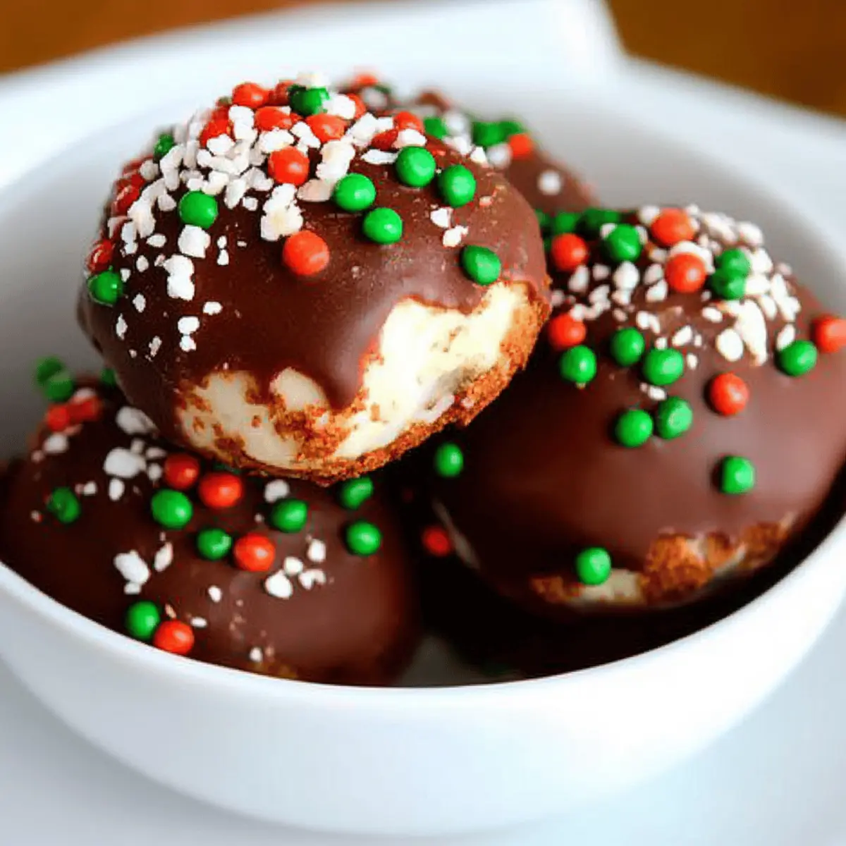 No Bake Holiday Oreo Truffles