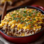 Cheesy Hamburger Rice Casserole