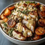Maple Dijon Chicken & Roasted Sweet Potato Bowls