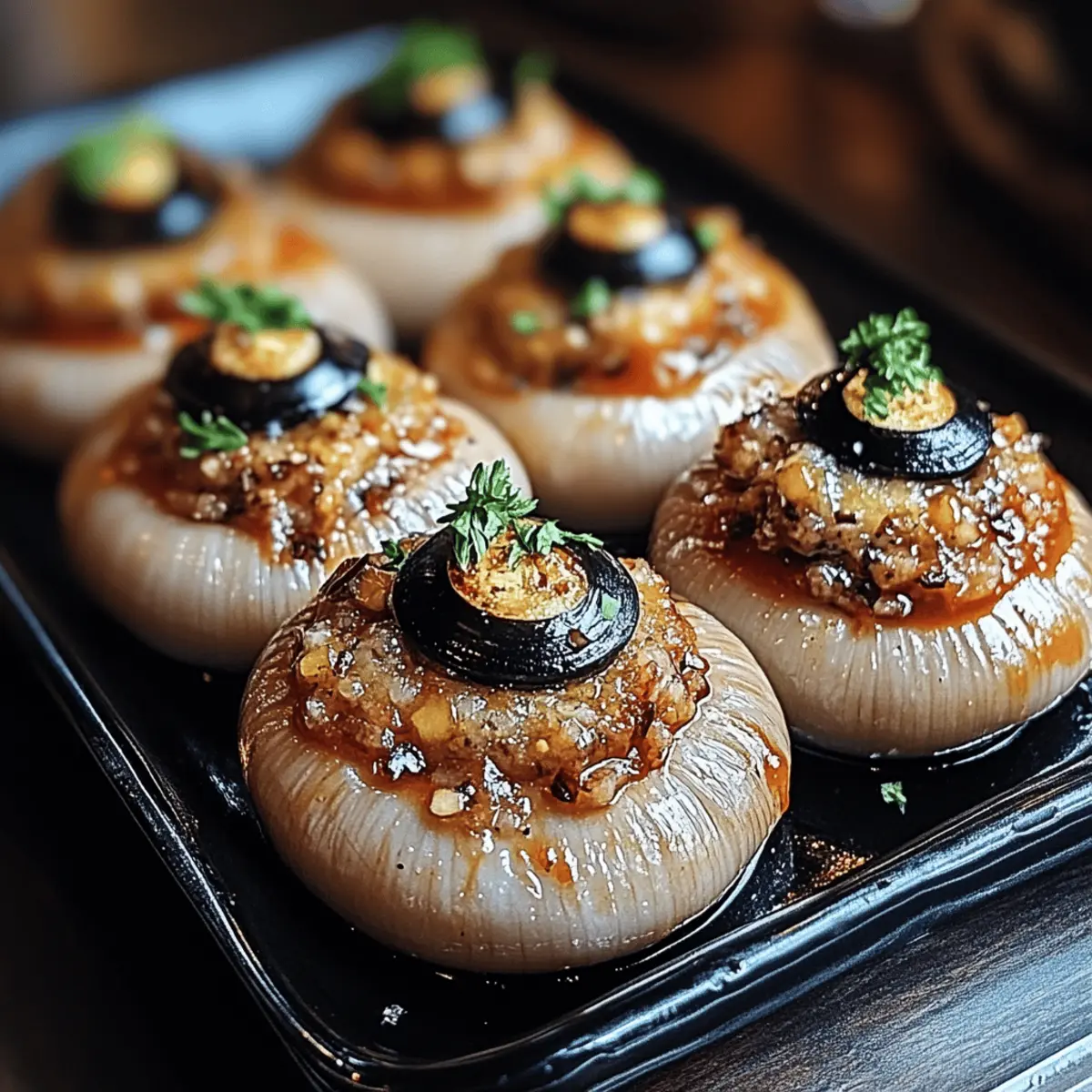 Stuffed Mushroom Eyeballs