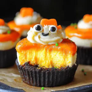 Mini Candy Corn Cheesecakes