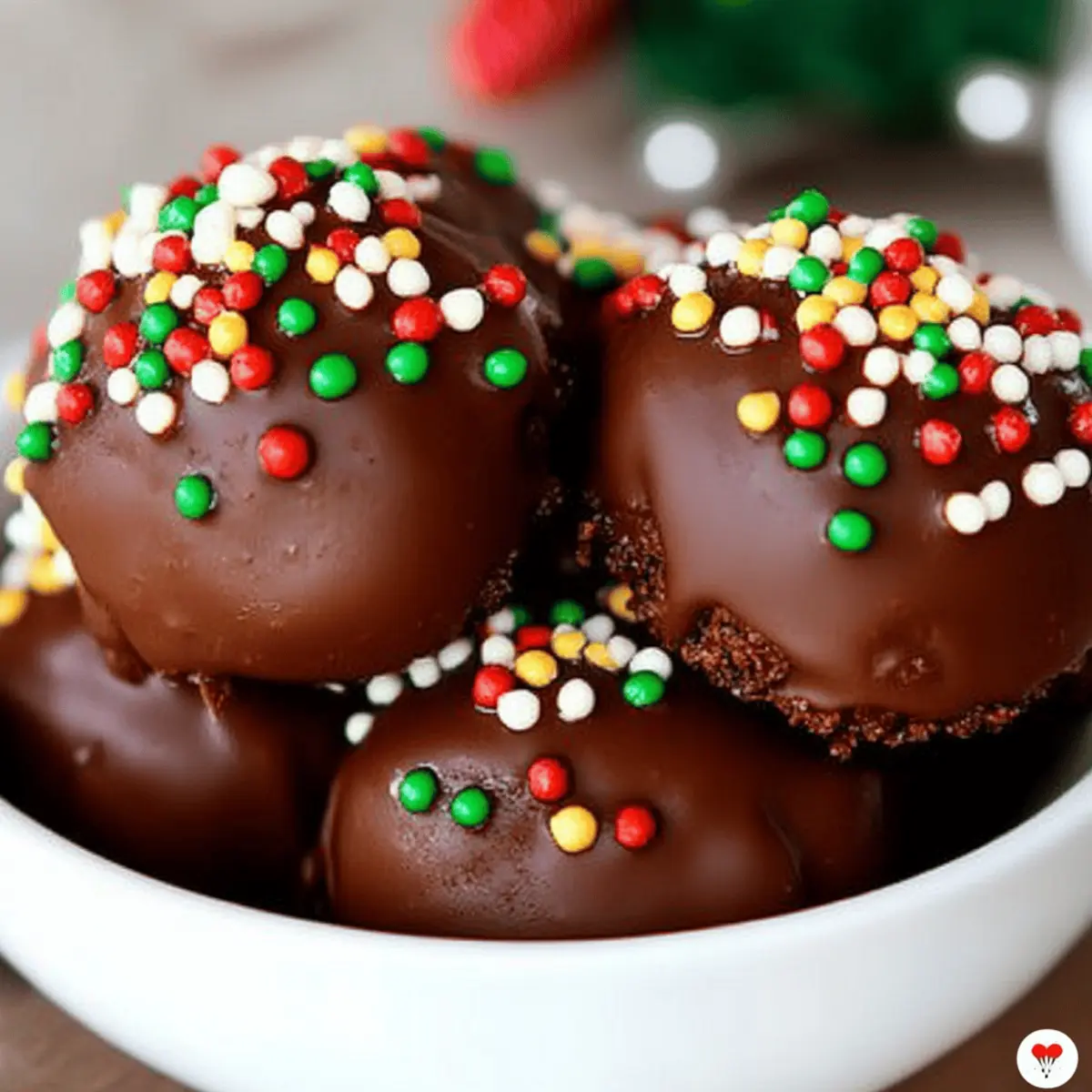 No Bake Holiday Oreo Truffles